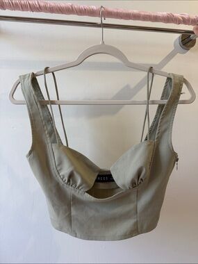 Lioness Olive Green Bustier Tank Top